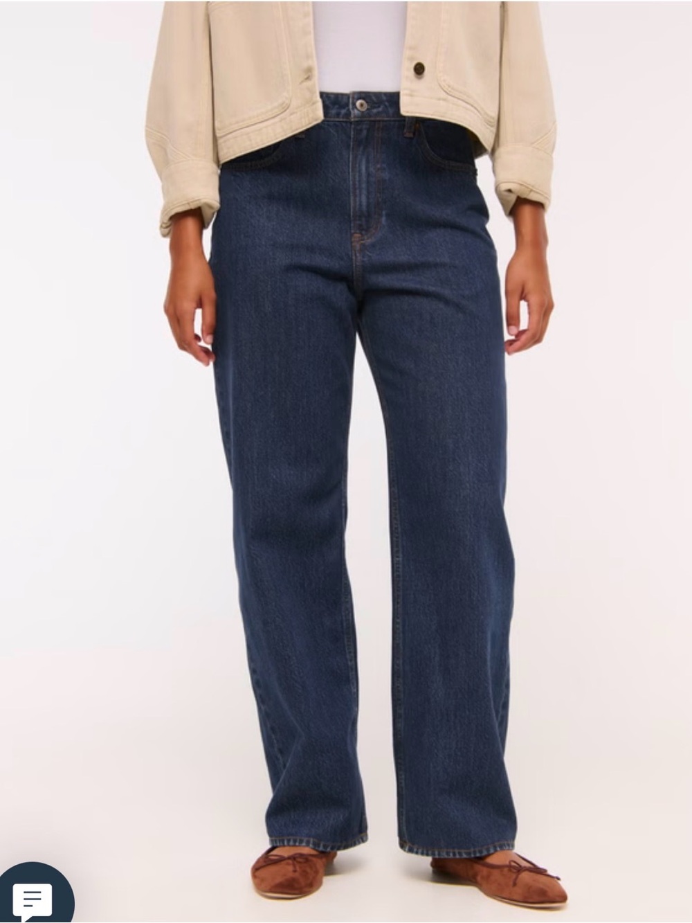 Abercrombie & Fitch Curve Love High Rise 90s Relaxed Jean 31 Short